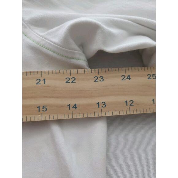 Bob Mackie White Denim Maypole Dancing Midsummer Floral Shirt Sz XL Embroidered - Picture 10 of 15